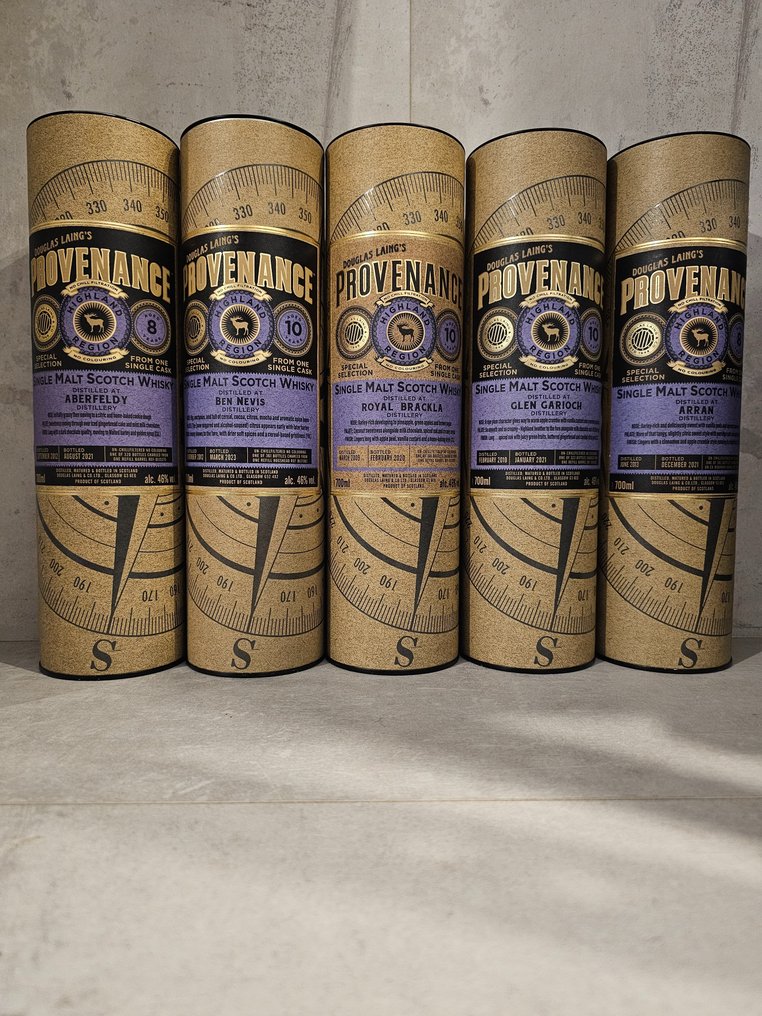 Ben Nevis 10yo + Royal Brackla 10yo + Arran 10yo + Aberfeldy 10yo ...