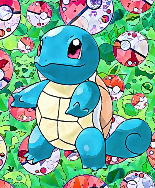nintendo - Squirtle - Video game (1) - Original by Raffaele De Leo