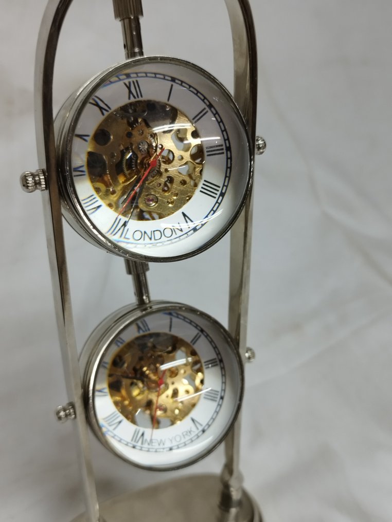 Table/desk clock Skeleton clock Brass 20002010 Catawiki