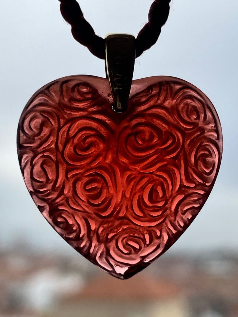 Lalique heart cheap necklace