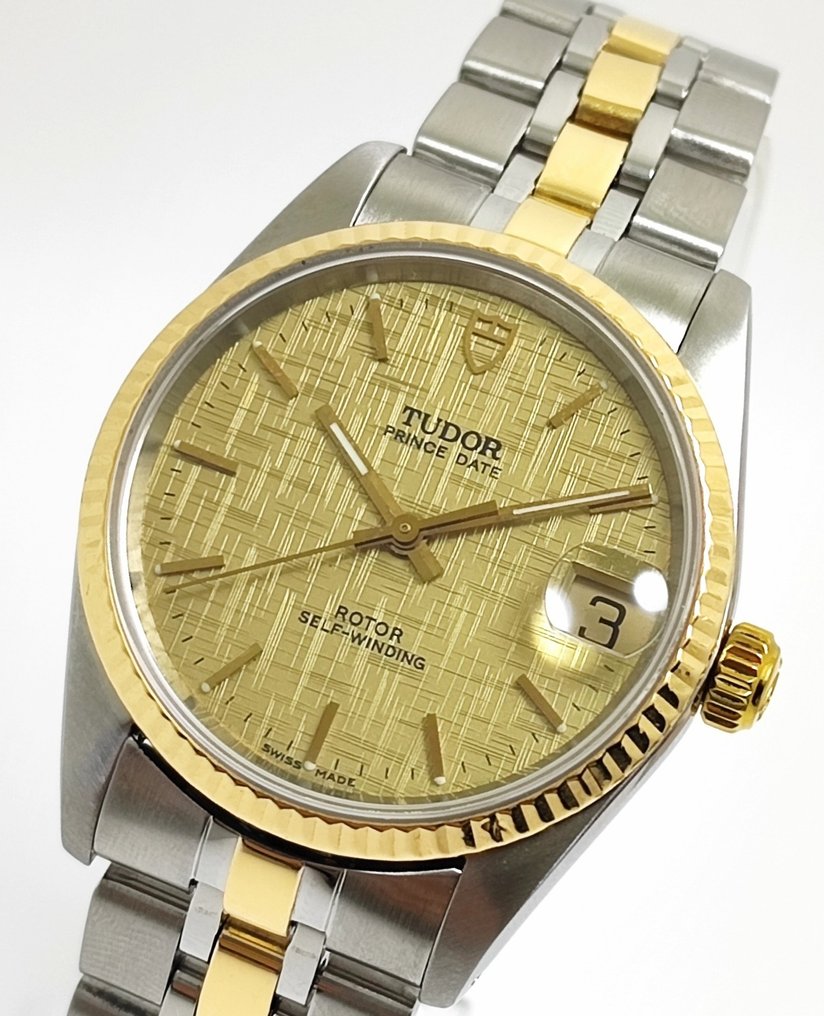 Tudor Prince Date Automatic Gold Steel Ref. 72033 Unisex