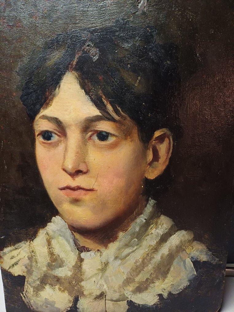 Albano Lugli (1834 - 1914), Attribuito a - Ritratto femminile - Catawiki