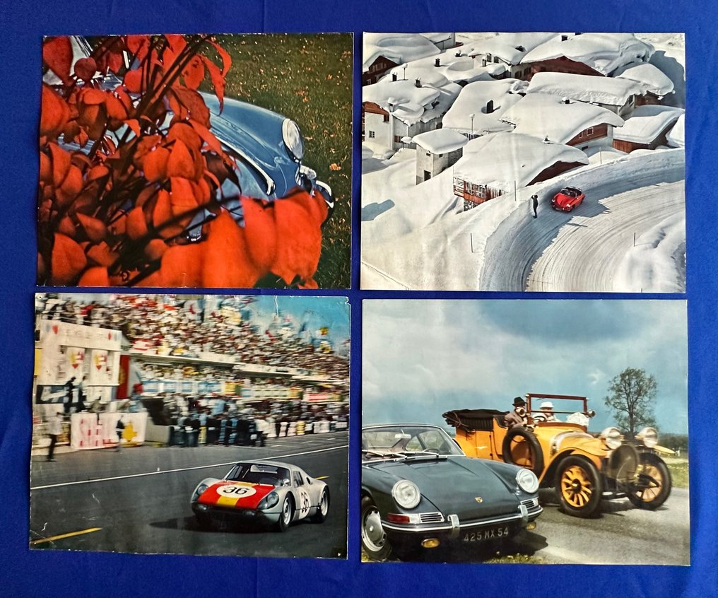 Calender prints Porsche Christophorus calendar sheets 1966 1966