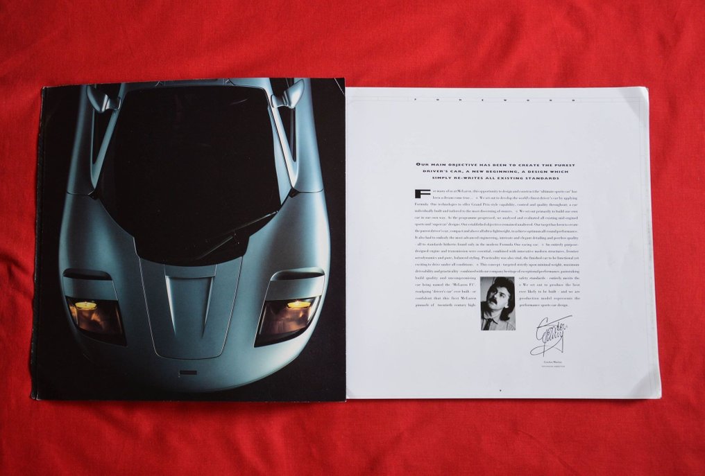 Brochure McLaren Mclaren F1 Gordon Murray Monaco 1992 brochure Brochure McLaren Mclaren F1 Gordon Murray Monaco 1992 brochure