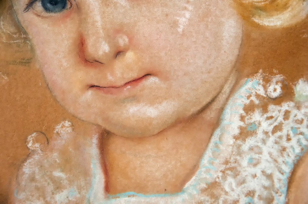 Edmondo Passauro (18931969) La petite fille au singe Catawiki
