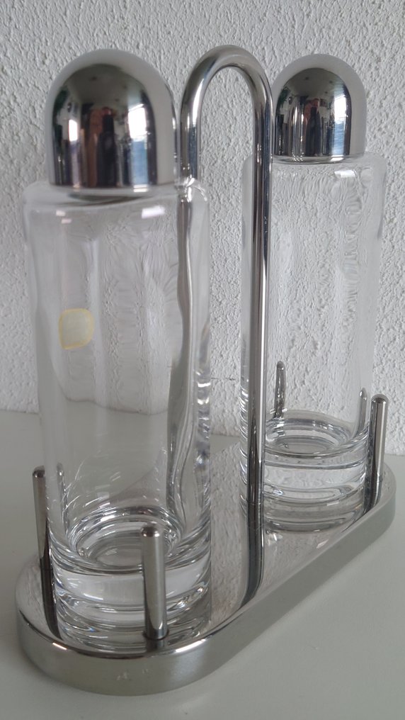 Alessi Ettore Sottsass Cruet set 5074 Crystal, Steel (stainless) Catawiki