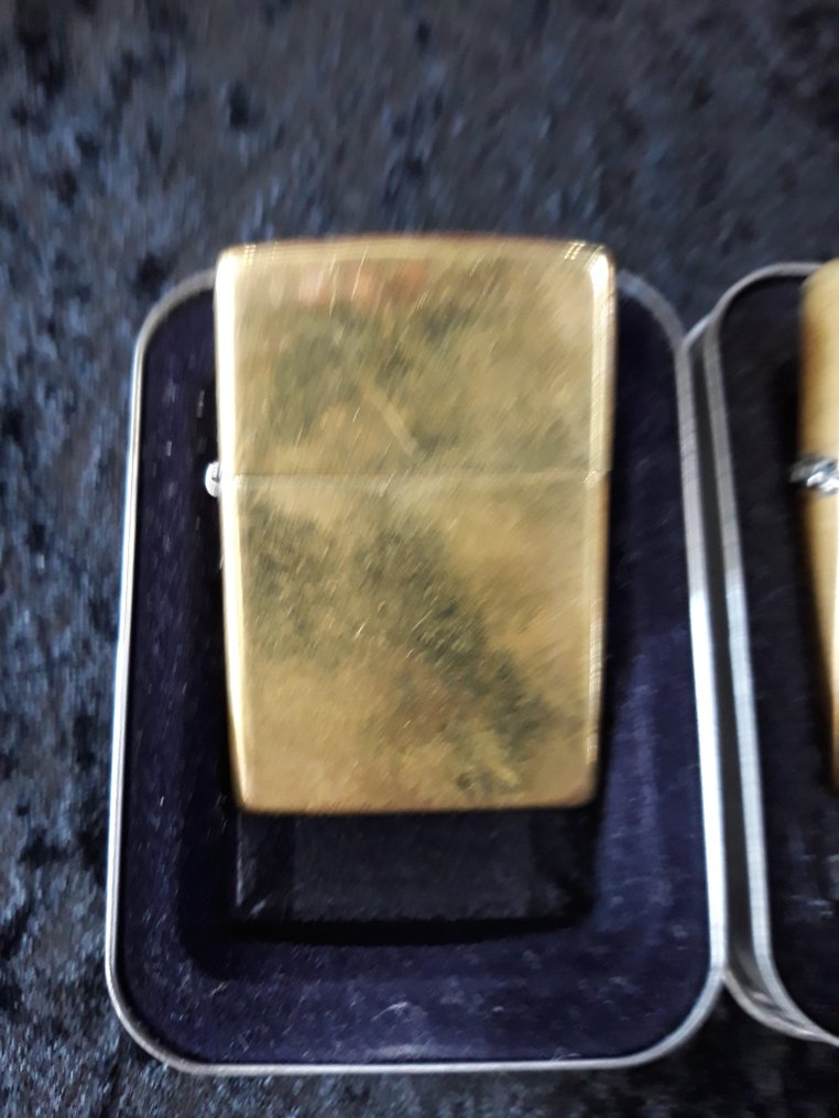Zippo 2 vintage Brass Zippo (XVIXIII) Pocket lighter Brass (4