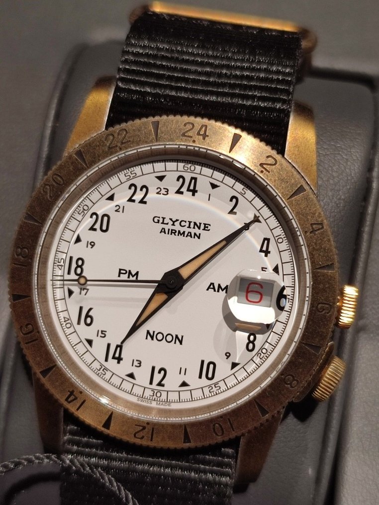 Glycine Airman Vintage Purist Noon 40 Men 2011 present Catawiki