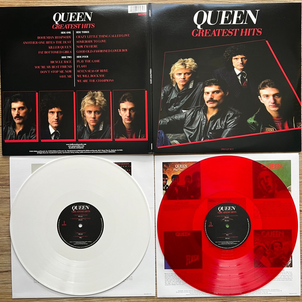 Queen - Greatest Hits I [coloured red and white Vinyl pressing] double  album, - Limited Exclusive USA - LP - 180 gramos, Vinilo coloreado - 2022 -  Catawiki