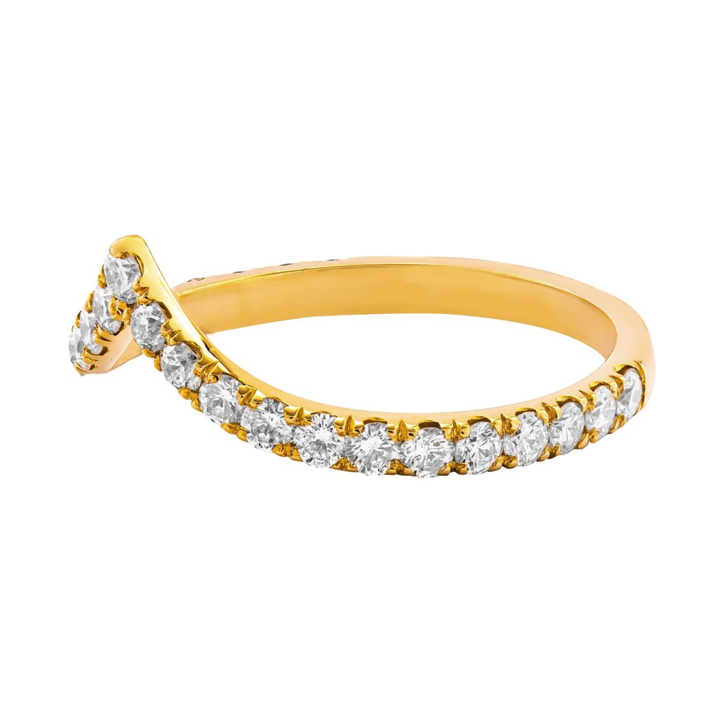 0.50 tcw VS1 - SI1 Diamond Ring No reserve Yellow gold - Ring - 0.50 ct ...