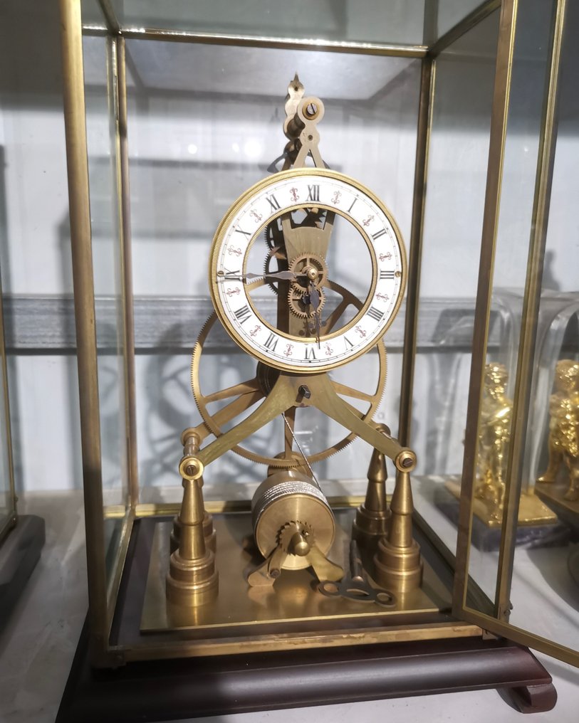 Table/desk clock Skeleton clock Brass 2020+ Catawiki