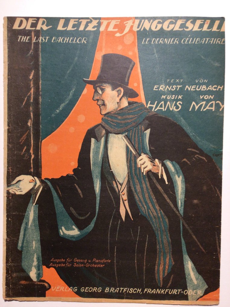 W. Ortmann 10 pcs Art Deco song sheets Weimar era Roaring Twenties Catawiki