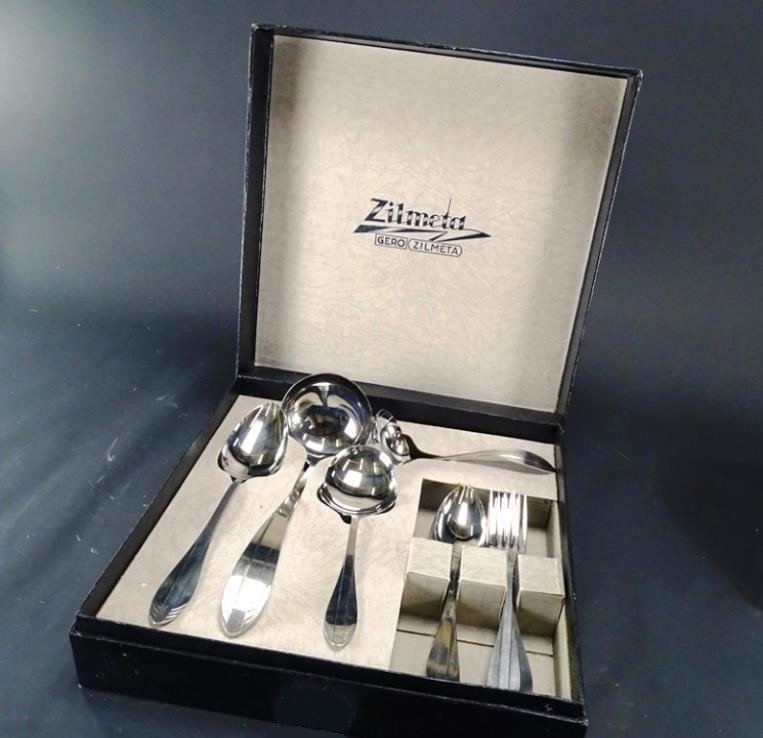 GERO Cutlery set (22) Vintage Gero Zilmeta cutlery set, sugar
