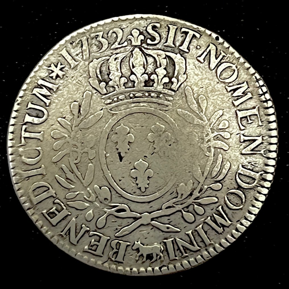 Francia. Luis XV de Francia (17151774). 1 Ecu 1732 Catawiki