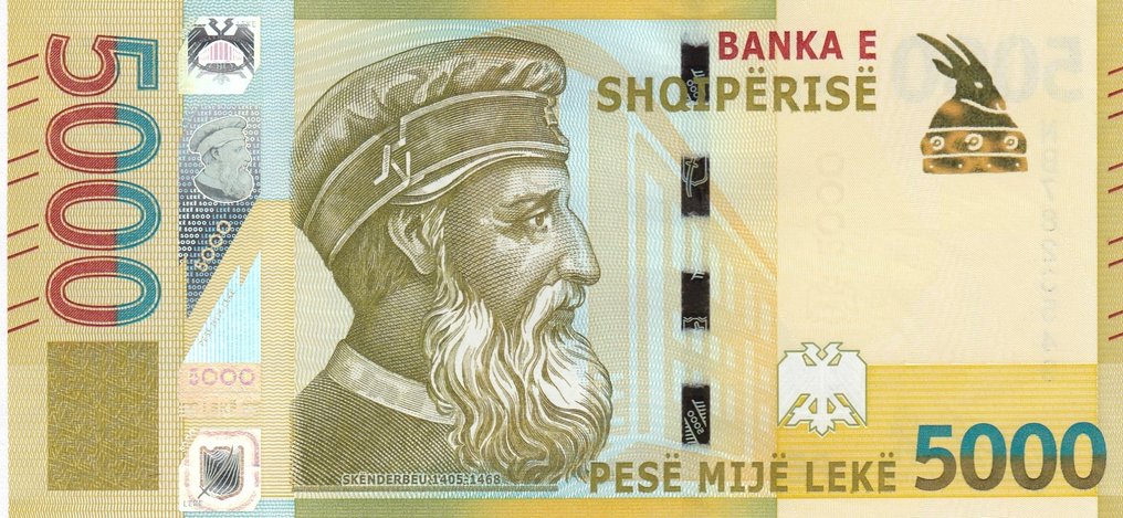 Albania. - 5000 Leke 2017 - Pick 80 - Catawiki