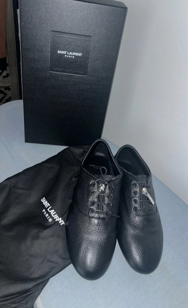 Saint laurent clearance lace up shoes