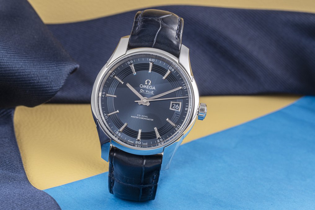 Omega deville hour vision blue outlet