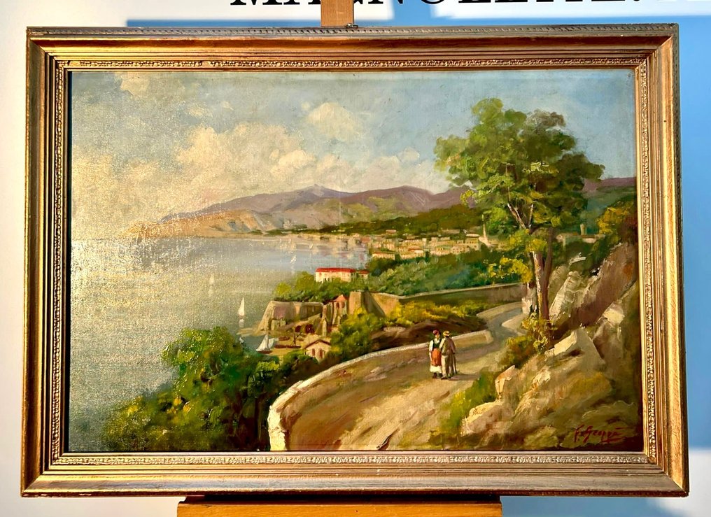 Francesco Scoppa (XIXXX) Veduta di Napoli NO RESERVE Catawiki