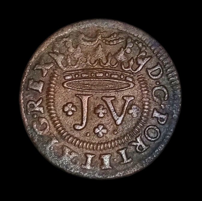 Portugal. D. Jean (17061750). Ⅲ Réis 1712 PVBLICÆ 1º Tipo