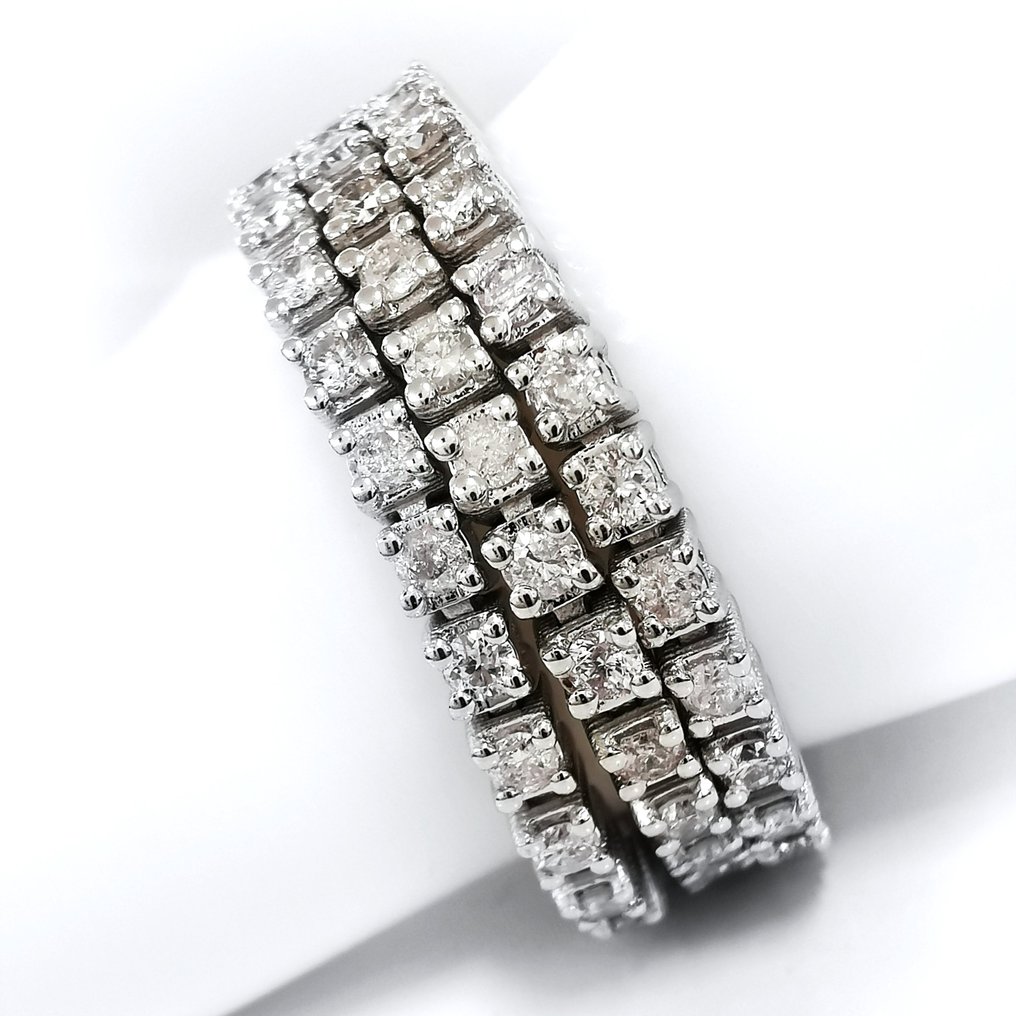 *no reserve* 1.50 ct N.Fancy Pink Diamond Designer tennis Bracelet - 5. ...