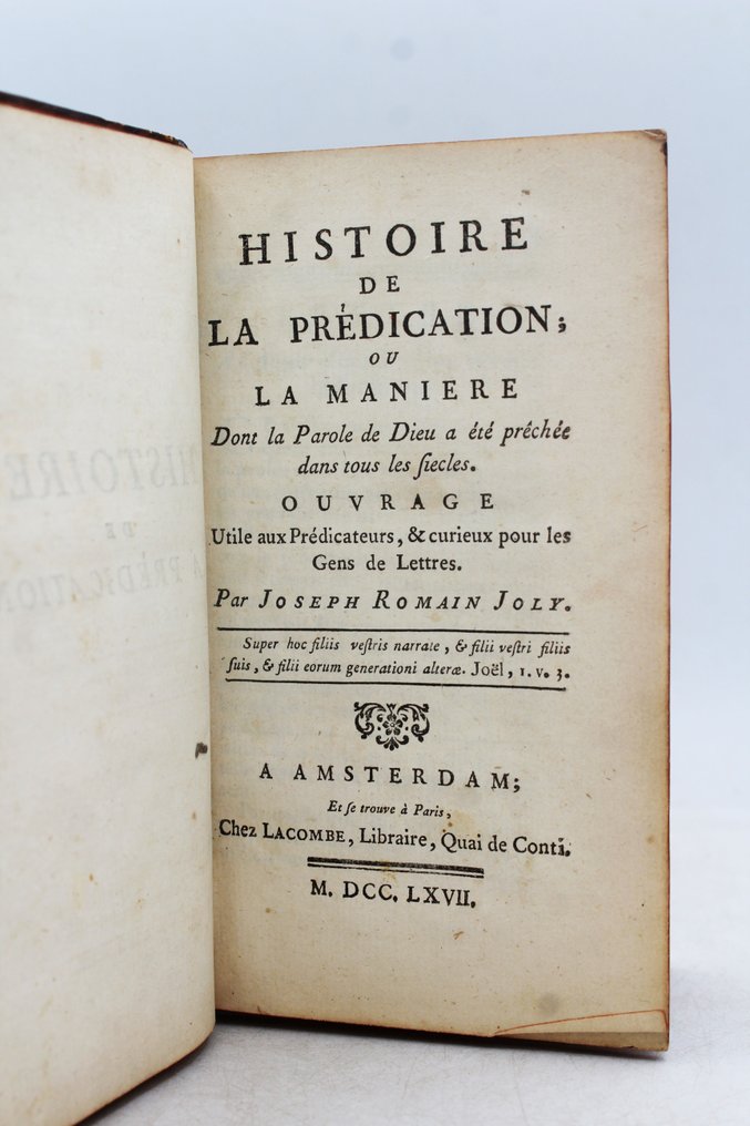 Joseph Romain Joly [Boite à Secrets] Histoire De La Prédication