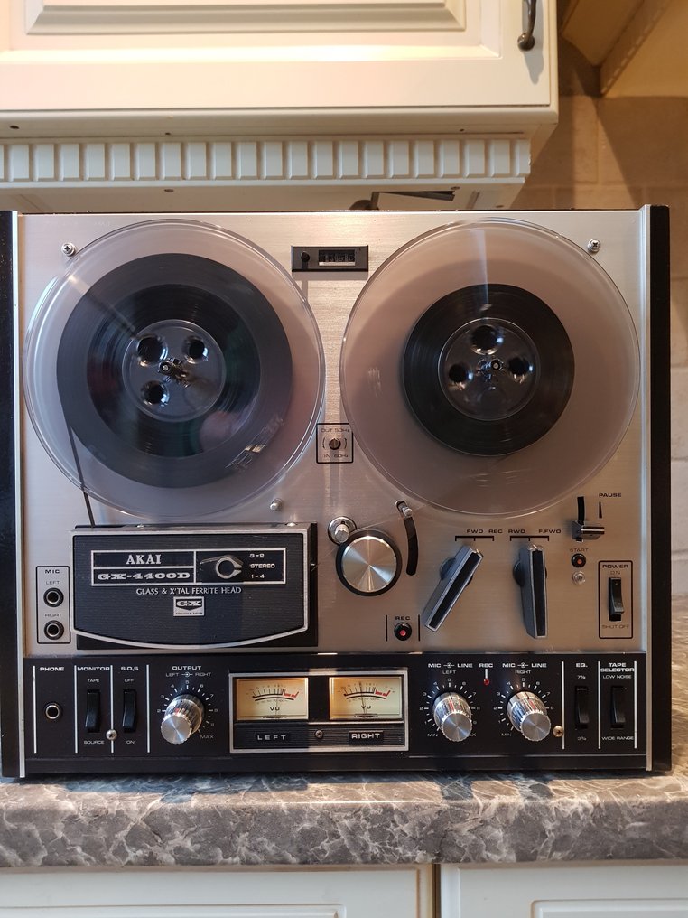 Akai GX4400D 3 head Glass & X'tall Ferrite head's & 2 Maxell