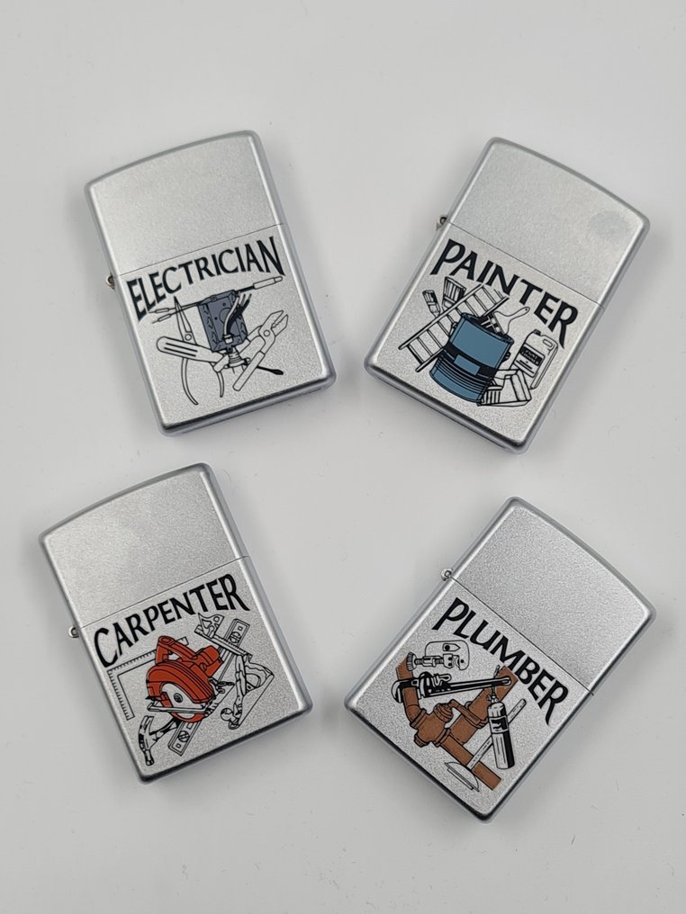 Zippo Work series; electrician, plummer, painter, carpenter Lighter