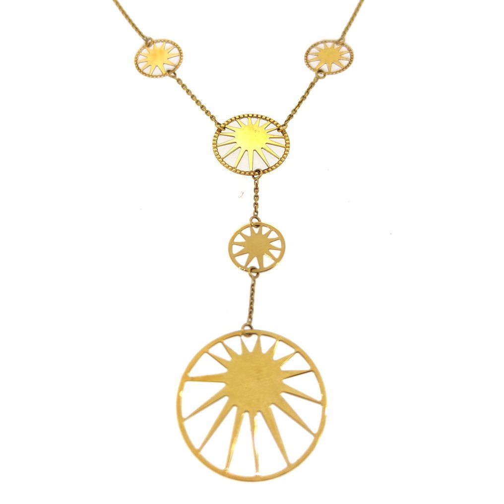 18-kt-gold-necklace-with-pendant-catawiki