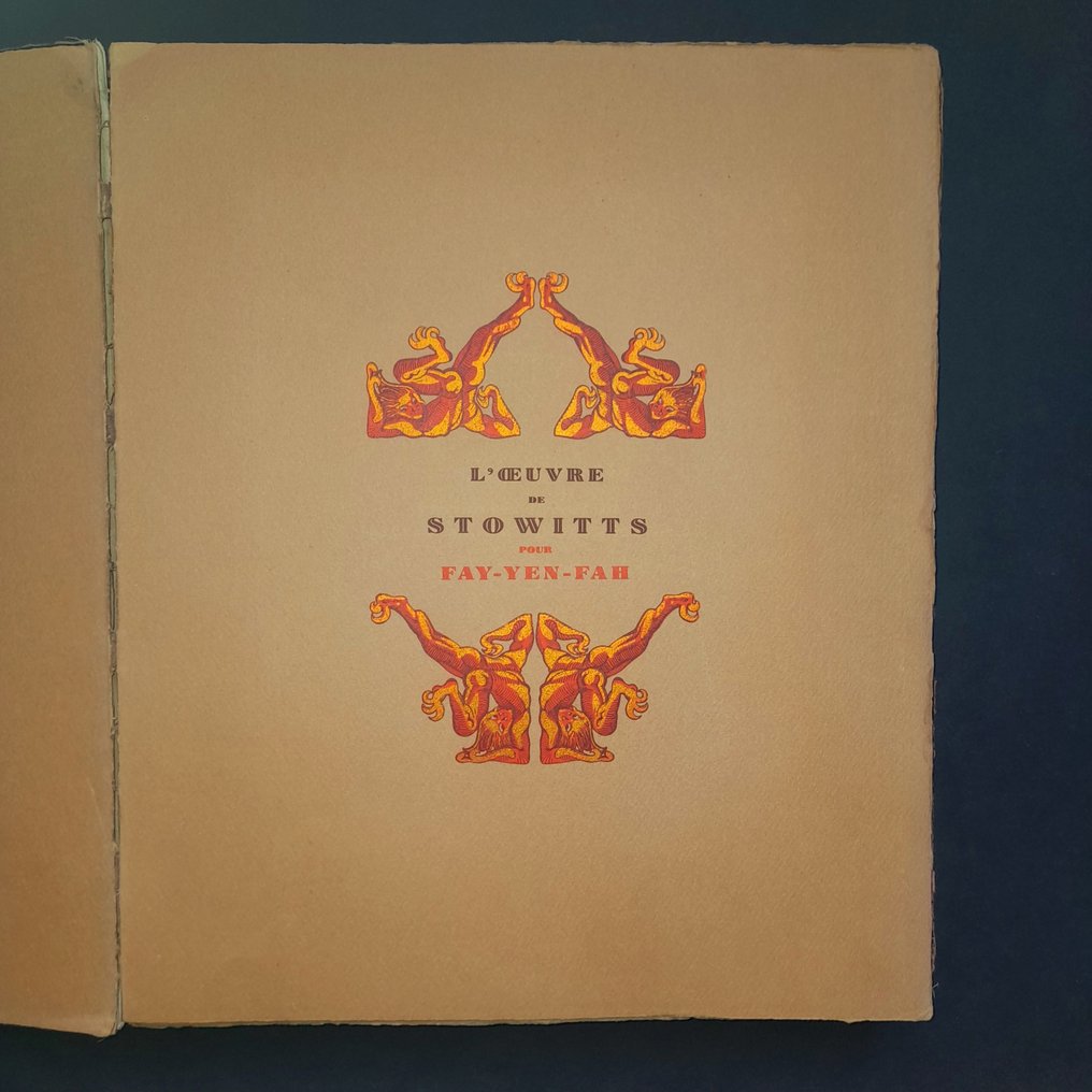 Hubert Julian Stowitts L'oeuvre de Stowitts pour FayYenFah 1928