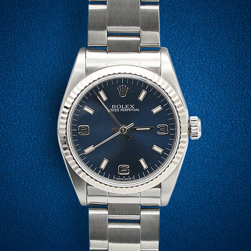 Rolex Oyster Perpetual 31 Blue Dial 67154 Women 1990