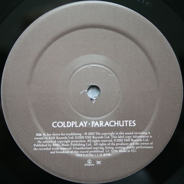 Coldplay First Coldplay Lps "Parachutes", "A rush of blood to the