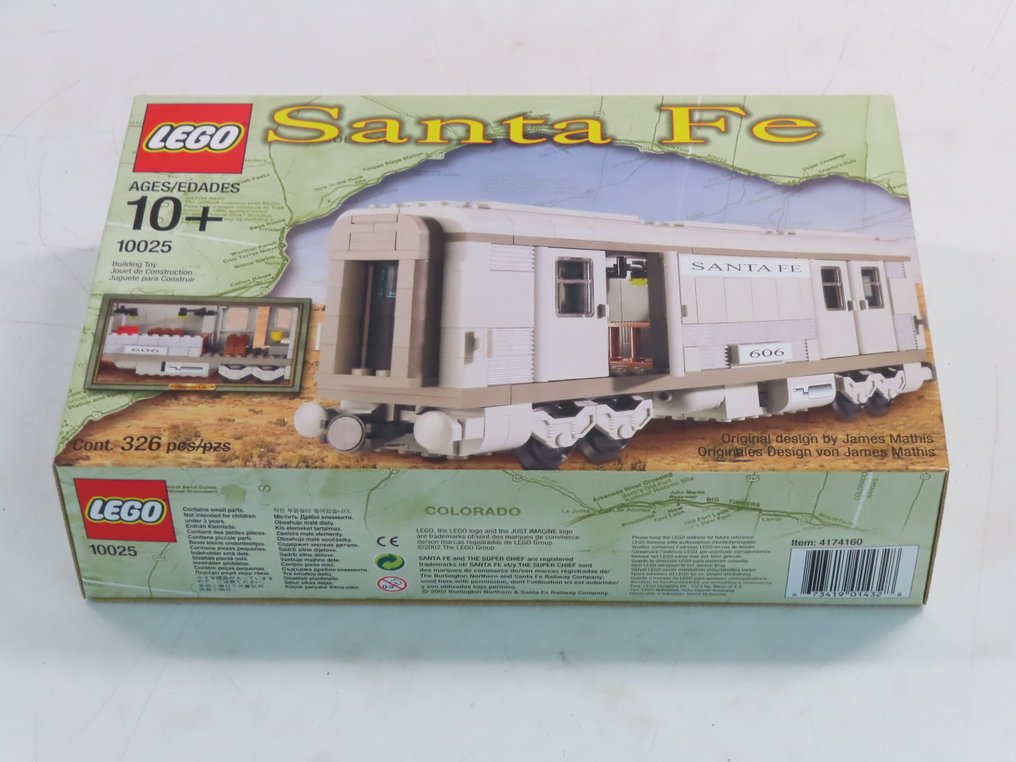 Lego - Züge - 10025 - Santa Fe Cars - Set I (mail or baggage car ...