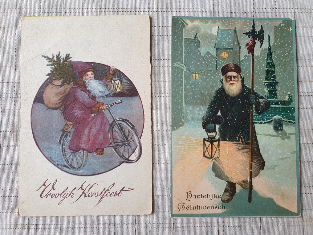 Nederländerna och andra länder Jul och nyår Vykort (80) 19301950
