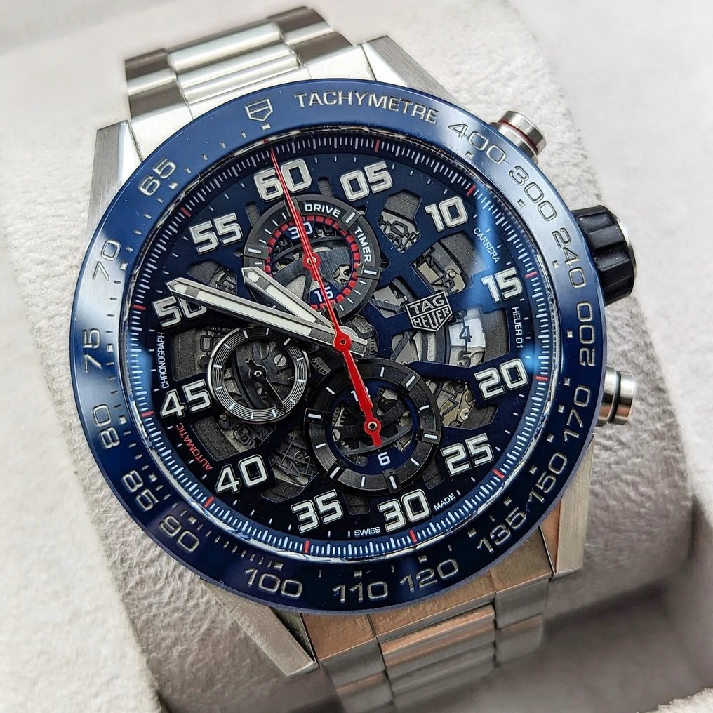 Tag heuer carrera sales calibre heuer 01 blue