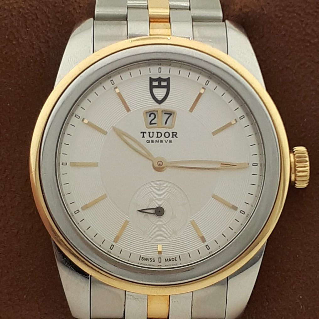 Tudor Glamour Double Date Automatic 18K Gold Steel