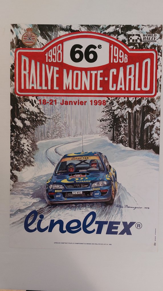 Pierre BERENGUIER 66em rallye de MonteCarlo en 1998 Subaru Catawiki