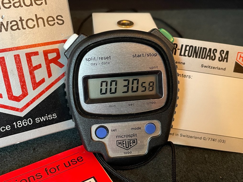 Heuer microsplit best sale