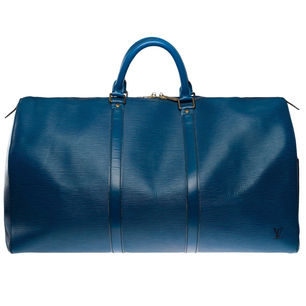 Blue louis vuitton keepall store