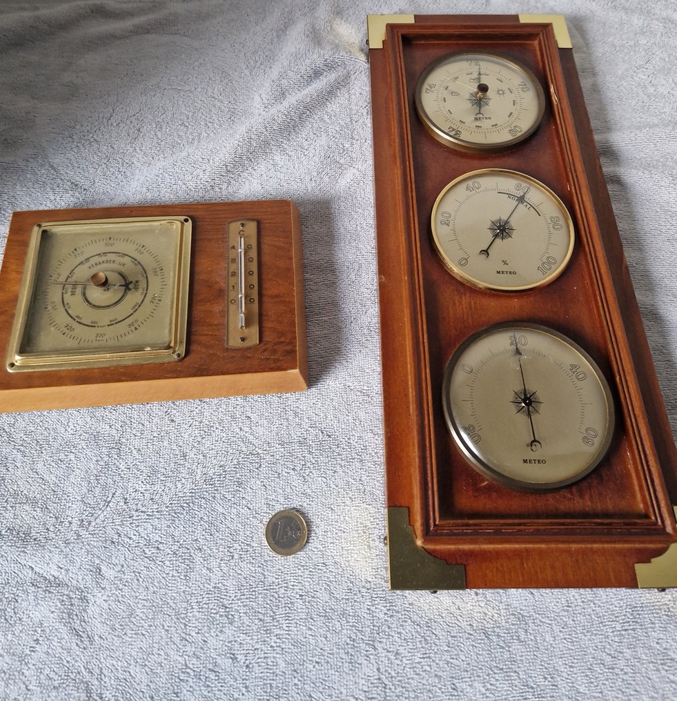 Barometer (2) - Wood - Catawiki