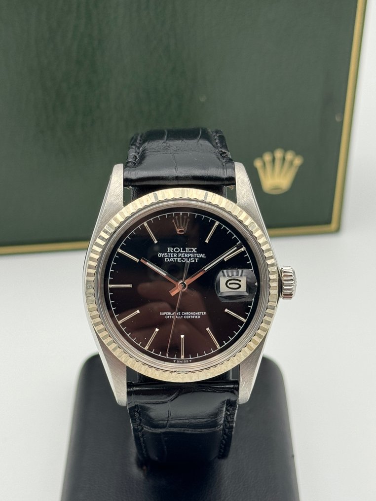 Rolex oyster top perpetual cinturino pelle