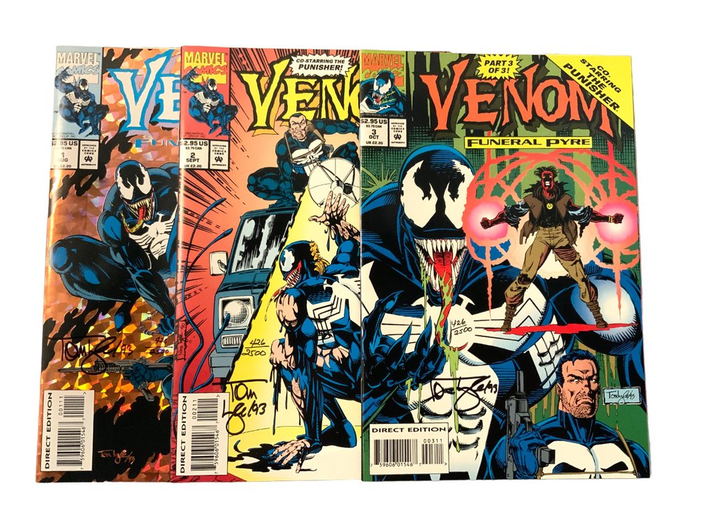 Venom Funeral Pyre (1993 Series) 13 Complete Series all signed by