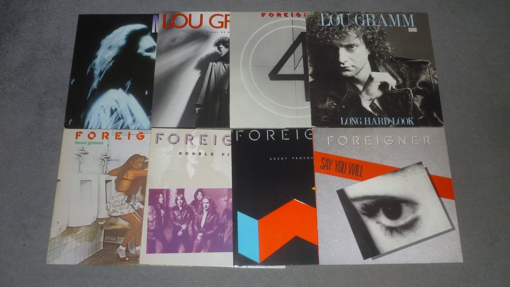 Foreigner Lot of 8 albums Diverse Titel DoppelLP (Album mit 2