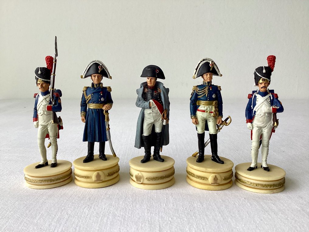 Soldats De Plomb De La Grande Armée De Napoléon 5 Soldats de Plomb, Napoléon 1er, Maréchal Soult & Davout, Grenadiers
