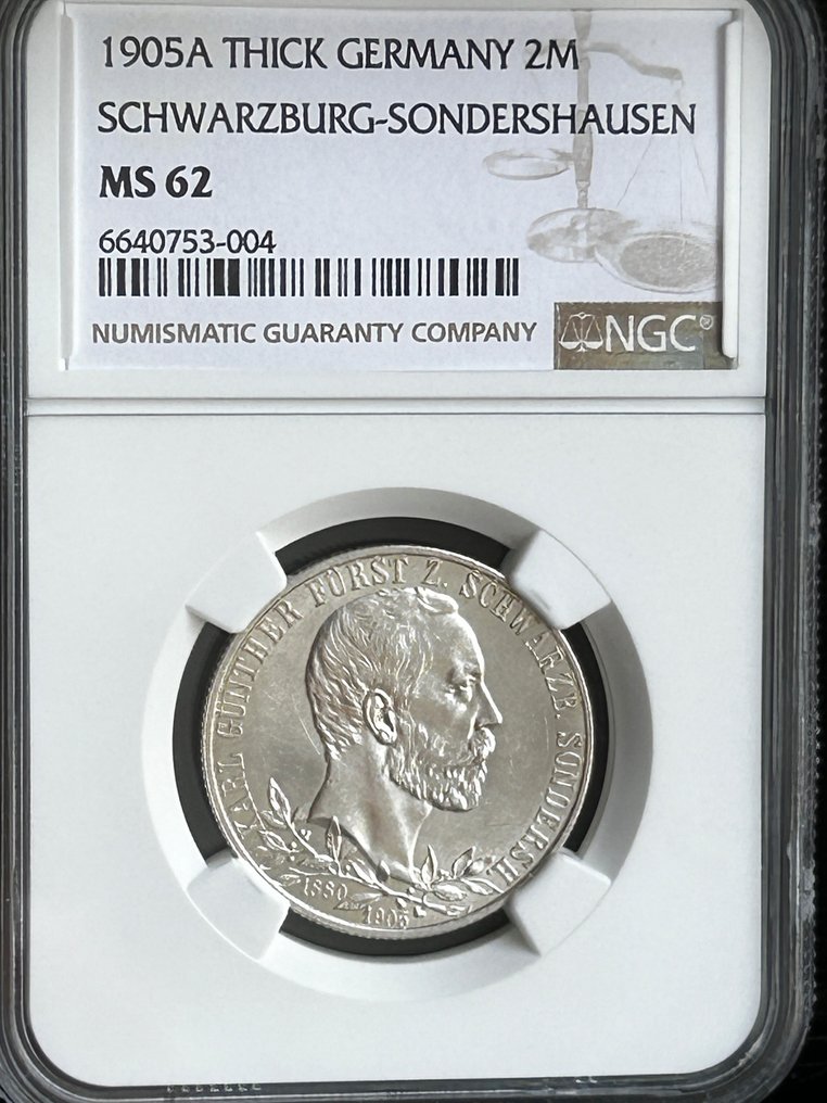 Germany, Empire, Germany, SchwarzburgSondershausen. Karl Günther 1880