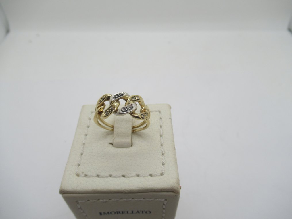 18 kt. Gold Ring 0.05 ct Diamond Catawiki