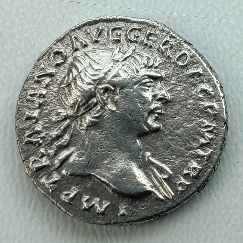 Roman Empire. Trajan (AD 98-117). Denarius Rome 110 - COS V. Dacia ...