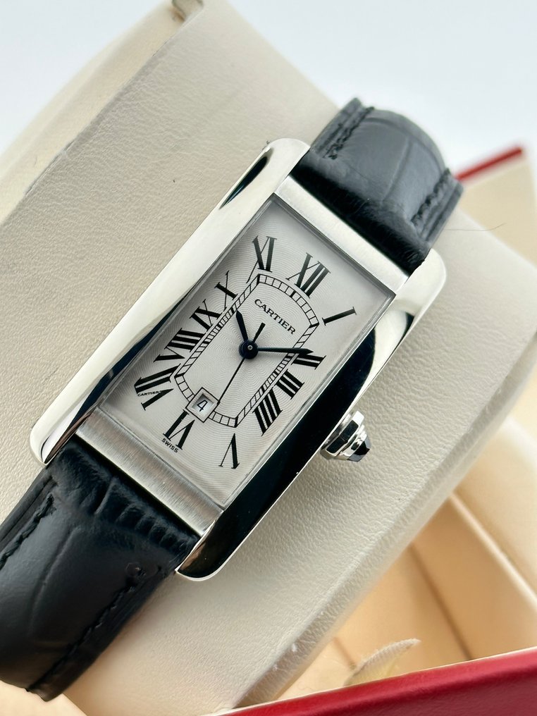 Cartier tank americaine white gold hot sale