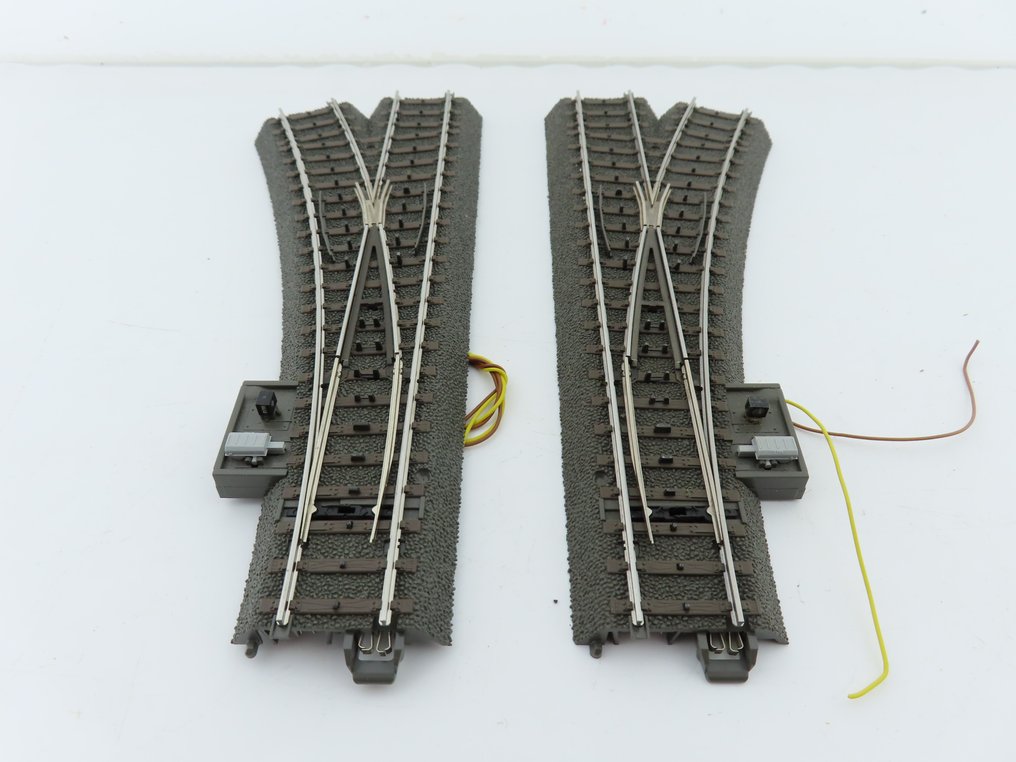 Märklin H0 - 24611/24612 - Model train tracks (2) - 2-part rail lot ...