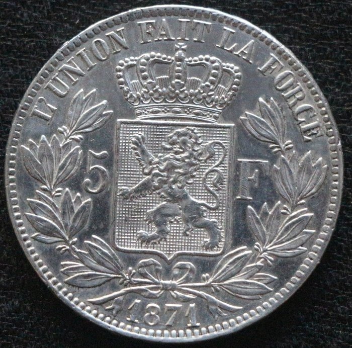 Belgium Leopold Ii 1865 1909 5 Francs 1871 Catawiki Belgium Leopold Ii 1865 1909 5 Francs 1871 Catawiki
