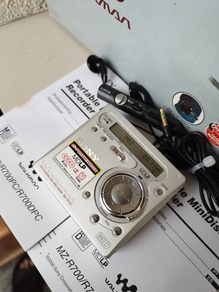 Sony MZR700 Draagbare minidisc spelerrecorder Catawiki